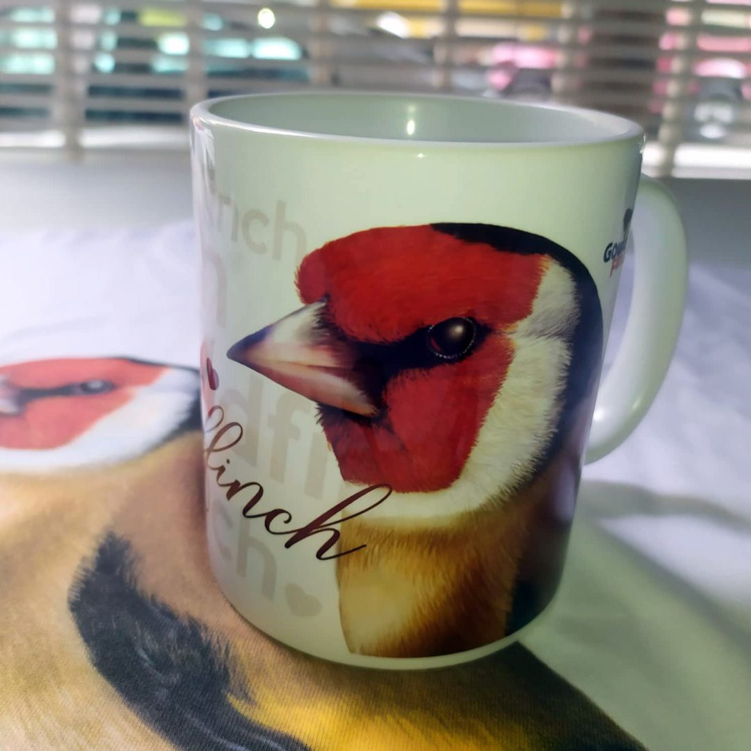 Major European Goldfinch Illustrated Show Standards, Porcelain White Mug - Image 7