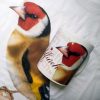 Major European Goldfinch Illustrated Show Standards, Porcelain White Mug - Image 4
